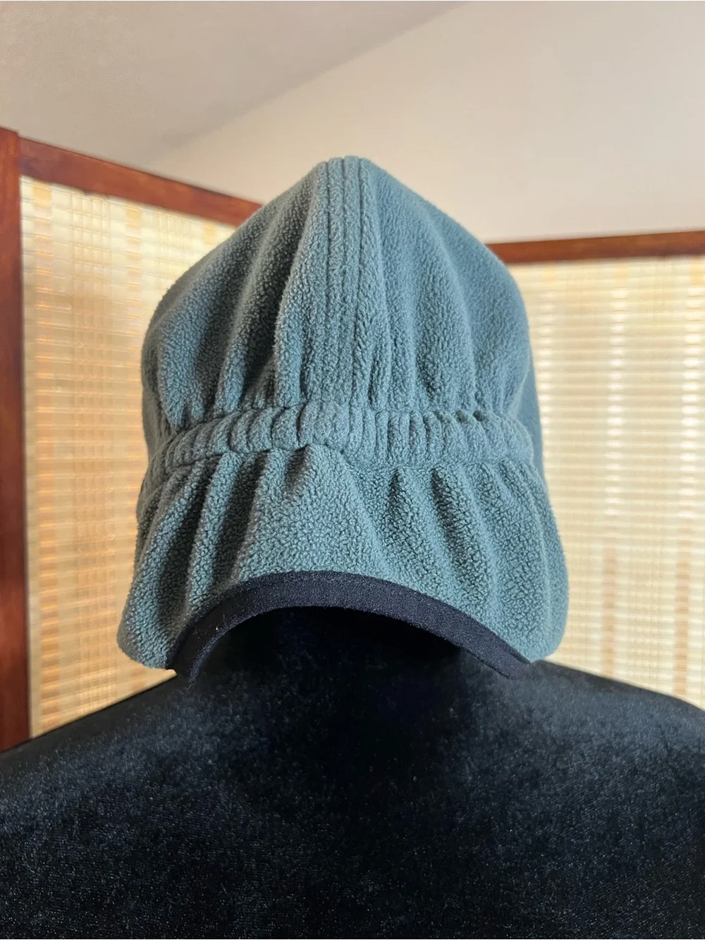 Vintage Nike Therma FIT Fleece Ear Flap Hat Cap Grey Swoosh Winter Y2K 90s